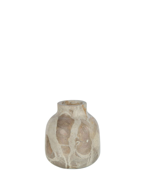 مزهرية"Marble" حجم صغير بيج