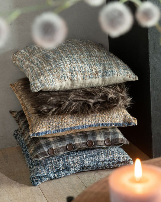 ⁨⁨⁨⁨⁨⁨⁨وسادة ديكور "Woven"  باللون الأزرق
